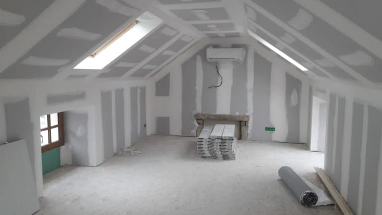 Cantine scolaire - Goulven - Cloisons sèches, Isolation intérieure, Menuiserie, Combles, Bandes, Jointoyage, Placo, Brest Finistère