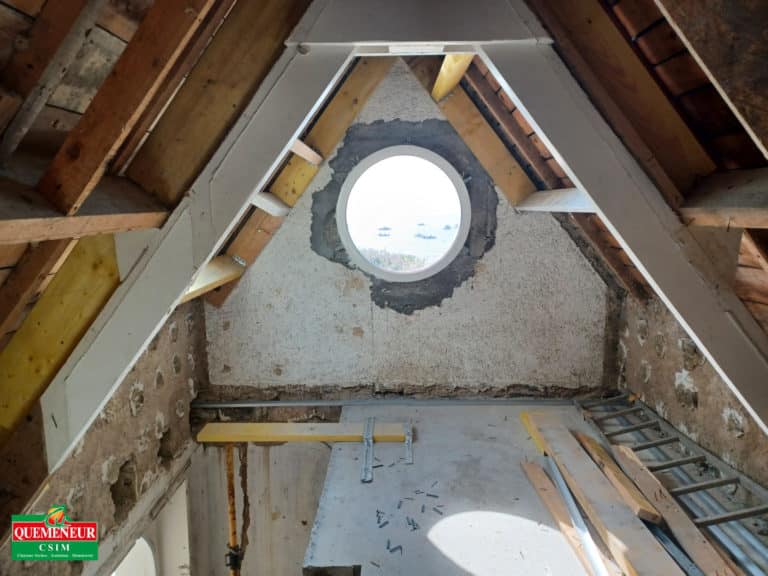 RENOVATION ET EXTENSION D'UNE MAISON D'HABITATION AVEC PISCINE INTERIEUR ET EXTERIEURE A PLOUGONVELIN (1)
